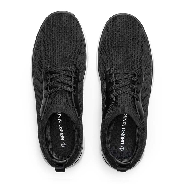 Men's Lightweight Non-Slip Mesh Sneakers - BLACK - 1